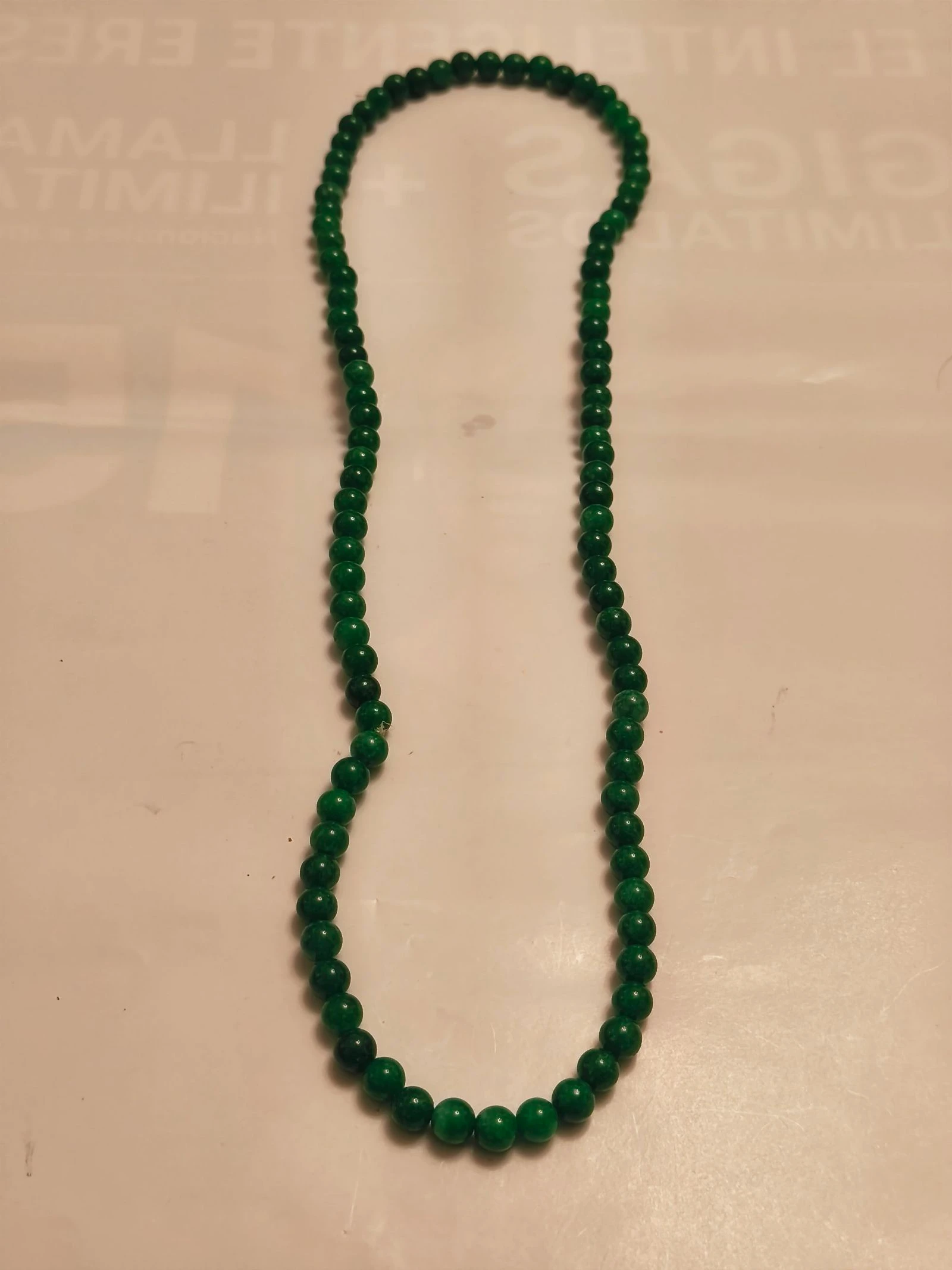 Collar jade groen met 80 centimeter – photo 3